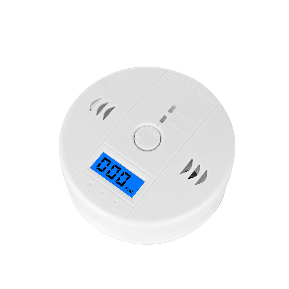 Lcd Photoelectric Independent Co Gas Sensor Carbon Monoxide Poisoning Alarm Detector Home Safety 85Db Warning High Sensitivity 5063131271522