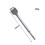 3PC Electric Hammer Chisel Butterfly Chisel Electric Pickaxe Round Handle Set Wall Cement Slotting 4