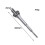 3PC Electric Hammer Chisel Butterfly Chisel Electric Pickaxe Round Handle Set Wall Cement Slotting 5