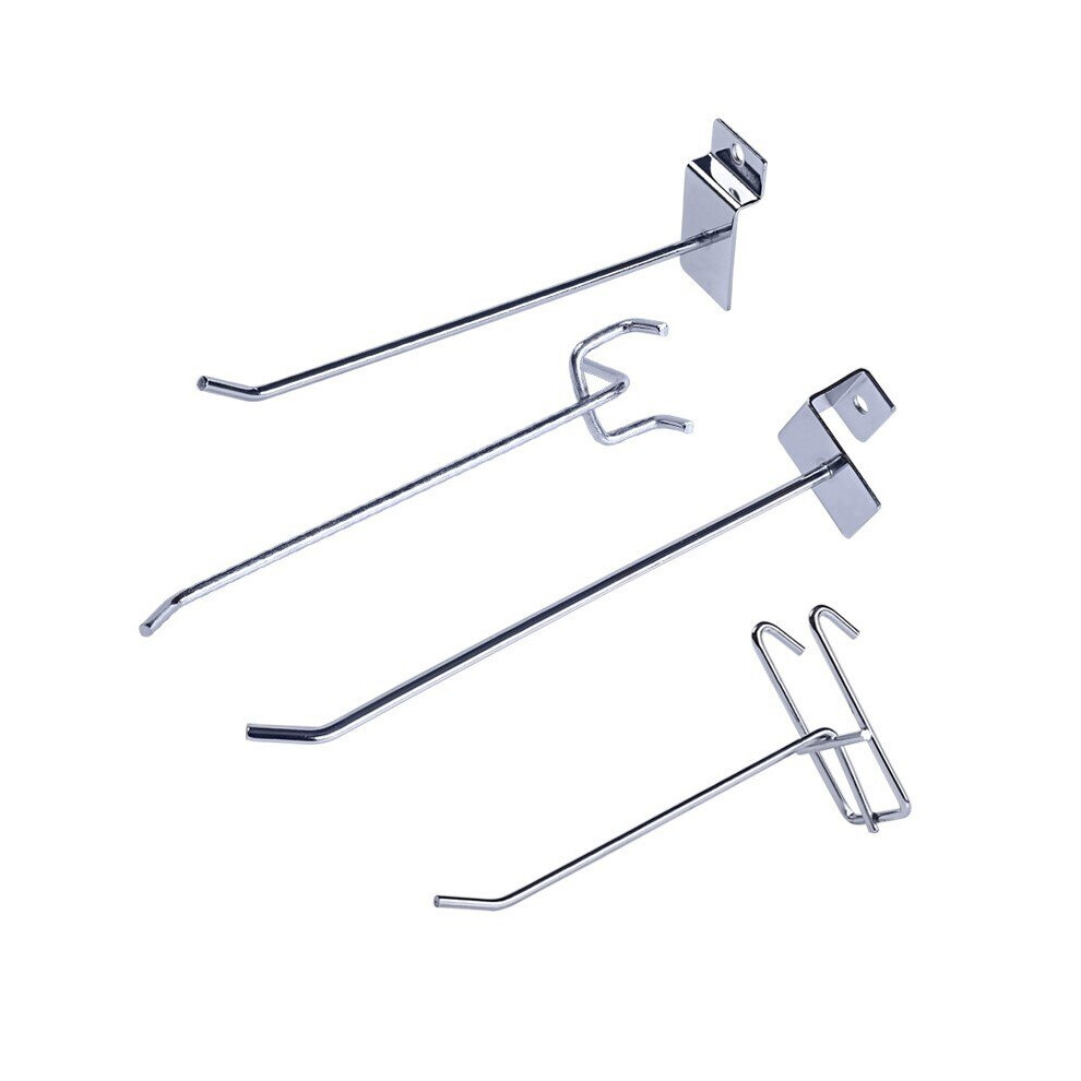 3Pc Metal Storage Rack Hook Pegs Board Pegboard Hangers For Tool Garage Organization Shop Display Kitchen Storage Multi-Purpose 5063131246797