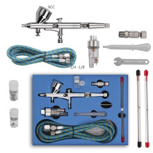 Airbrush with 0.2mm 0.3mm 0.5mm Nozzle Set Dual Action Airbrush Air Kit Cheaning Spray Gun Set For Nail Paint Art Air Brush New