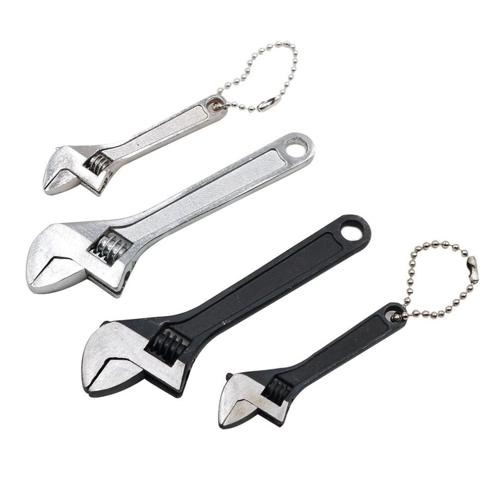 2.5 Inch And 4 Inch Mini Metal Adjustable Spanner Wrenches Can Be Used As Pendant Jaw Wrenches 0-15Mm 0-10Mm 5063131267983