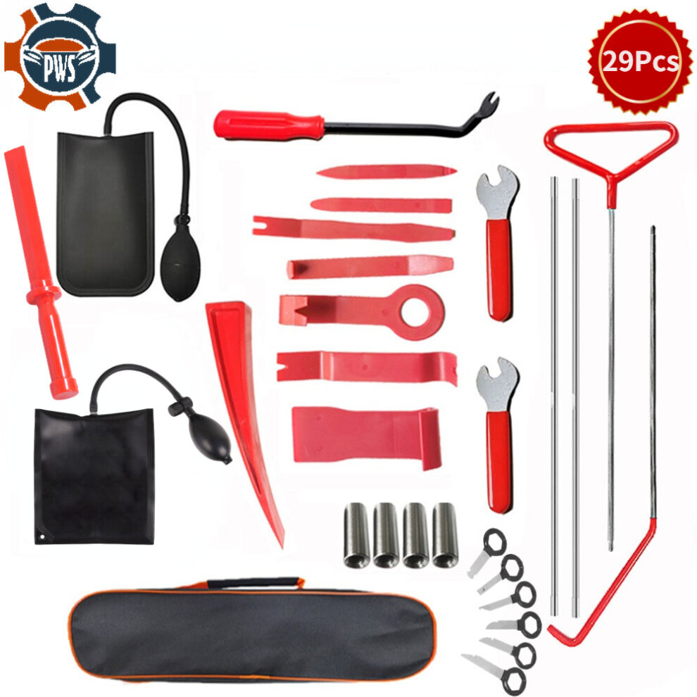 Hot Car Wedge Pump Locksmith Thickened Door Repair Air Cushion Emergency Open Unlock Tool Kit With Long Reach Grabber 5063131284256