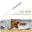 1pc  Durable Ice Pick Stainless Steel Ice Piton Ice Cold Chisel for Bar (Silver) 6