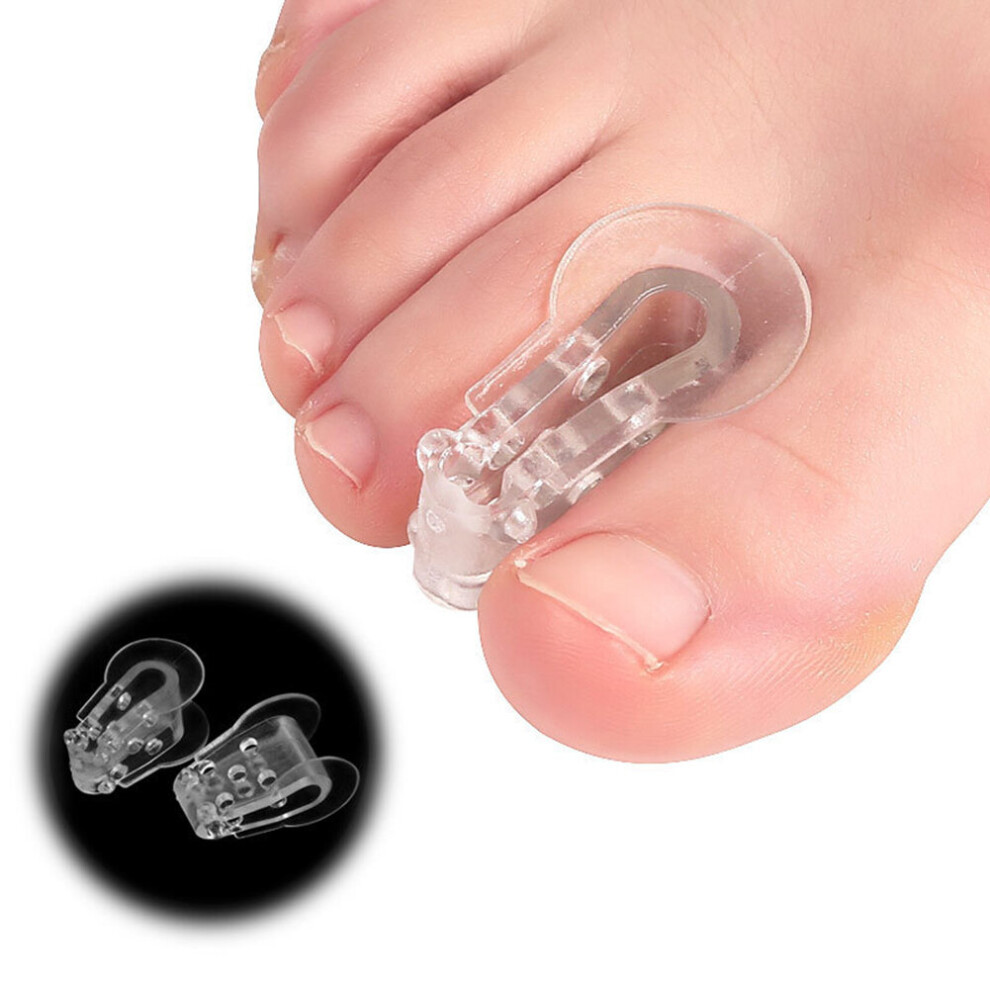 Wejoy 2Pcs Toe Separator Feet Care Protector Silicone Toe Orthopedic Products Bunion Corrector Hallux Valgus For Pedicure