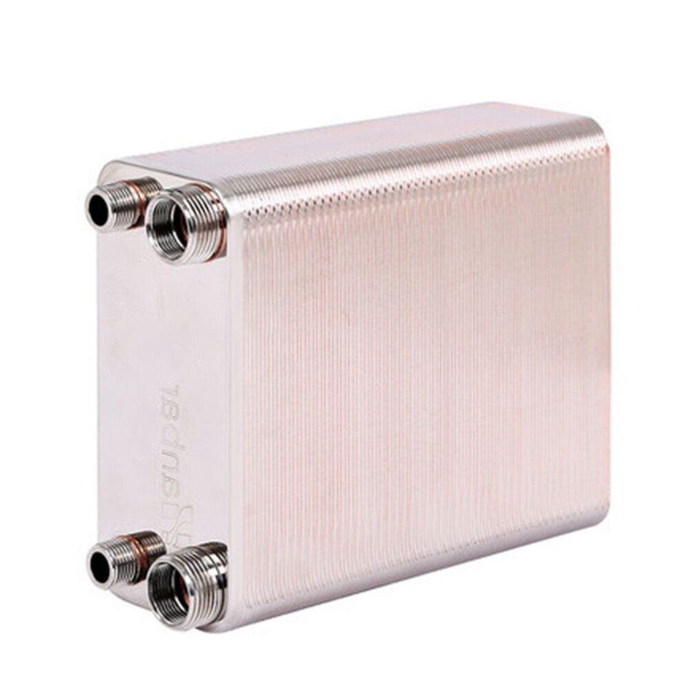 120 Plates Stainless Steel Heat Exchanger Brazed Plate Type Water Heater Sus304 5063131166613