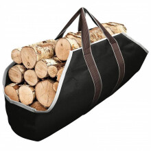 Large Capacity Canvas Firewood Wood Carrier bag Log Camping Outdoor Holder Carry storage bag Wooden Canvas Bag