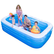 180CM Large Swimming Pool Children Inflatable Pool Family Bathtub Baby Kid Home Outdoor Garden Swim Pool Summer Outdoor Hot Tubs