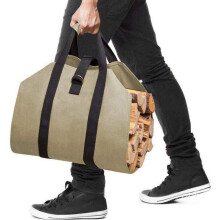 136cmx46cm Supersized Canvas Firewood Wood Carrier bag Log Camping Outdoor Holder Carry storage bag Wooden Canvas Bag