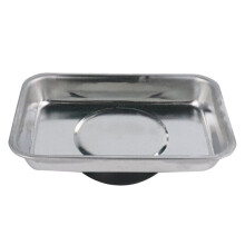 67JB Rectangle Magnetic Tool Tray 4 inches Metal Parts & Tool Organization for Screws Sockets Bolts Pins Automotive Repairs