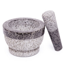 Marble Grain Spice Grinder Herb Mortar Pestle Stone Garlic Grinder Food Roughing Kuchnia Akcesoria Household Utensils OB50YM