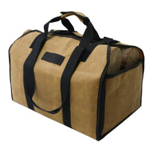 Firewood Storage Bag Canvas Outdoor Camping Wood Log Carrier Match Bag Package Outdoor Tote Supplies