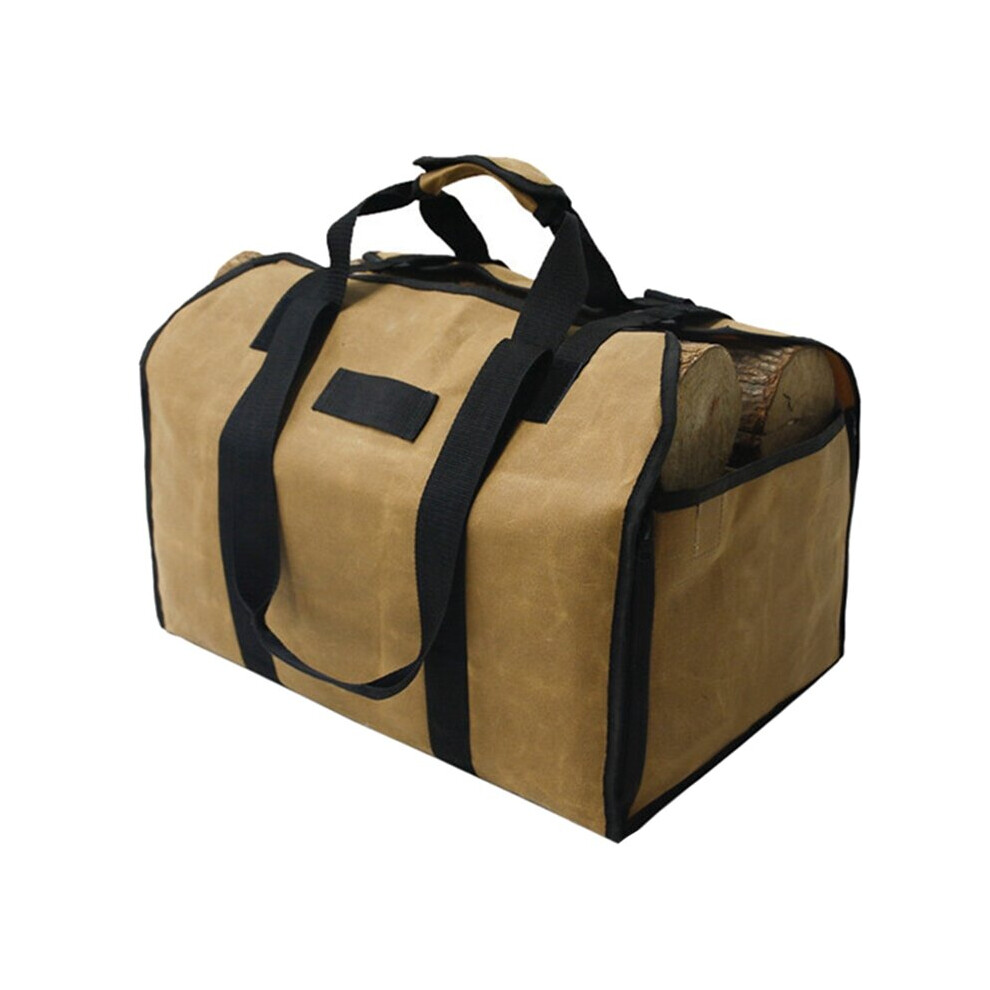 Firewood Storage Bag Canvas Outdoor Camping Wood Log Carrier Match Bag Package Outdoor Tote Supplies-image-OPC-PBNKJN8-NEW
