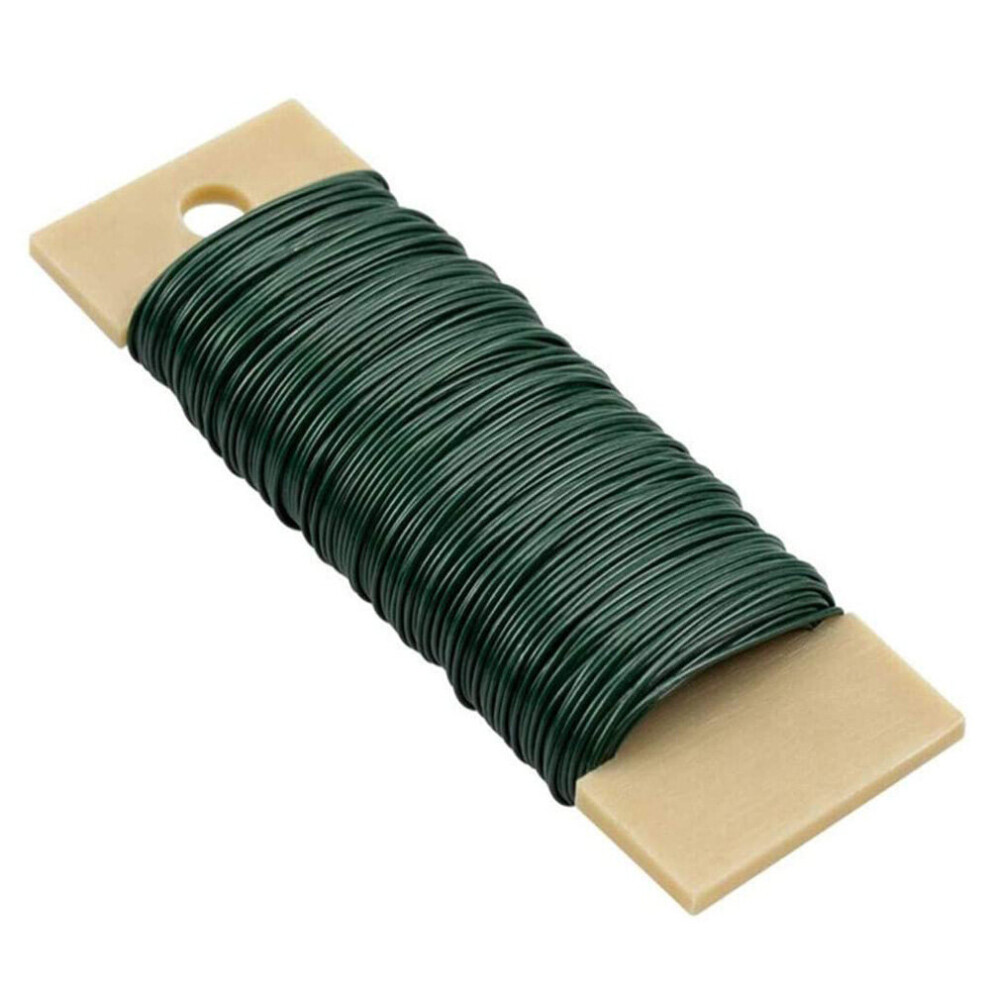 Dark Green 40M Floral Wire Vine Wire Bind Wire Rustic Wire Wrapping Wire For Flower Bouquets For Diy/Nylon Flower Accessory 5063131258110