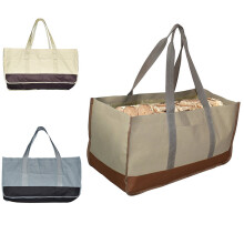 64*30*33cm Large Capacity 600D Oxford Firewood Wood Tote Bag Portable Outdoor Camping Log Carrier Bag