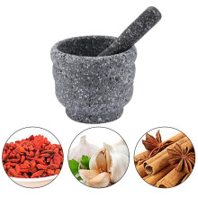 LARGE GRANITE PESTLE AND MORTAR SPICE HERB CRUSHER GRINDER GRINDING PASTE Resin