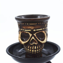 Ceramic Shisha Hookah Bowl Holder Skull Shisha Tobacco Hookah Head Chicha Narguile Cachimba Sheesha