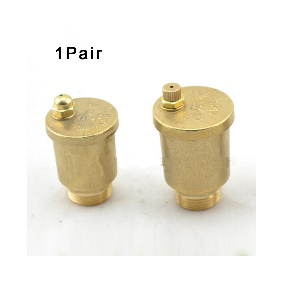 1Pair Brass Automatic Air Vent Valve 1/2" 3/4" 1" Dn15 Male Thread Exhaust Valve For Solar Water Heater Pressure Relief Values 5063131166811