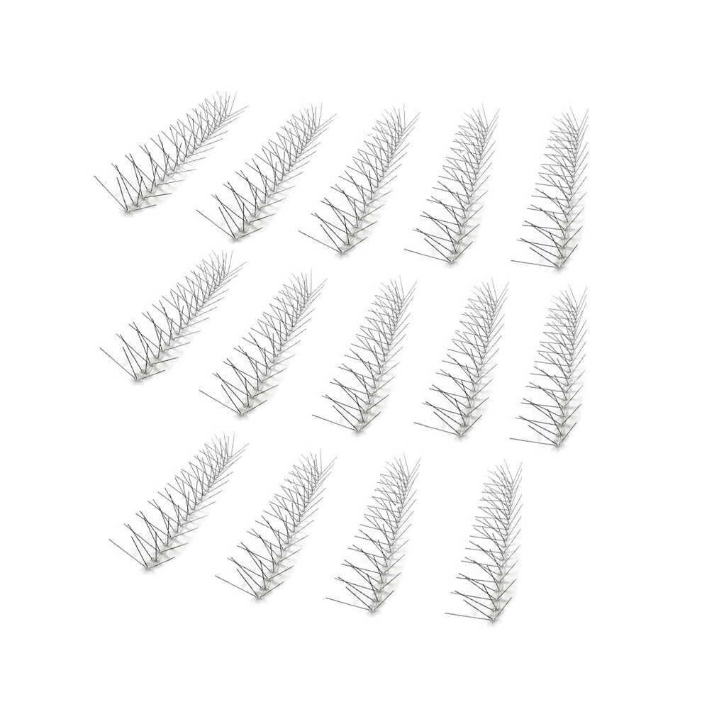 Defender Birds Spikes Fence Wall Anti-Bird Pigeon Protector Repeller Deterrent Bird Repellent Nail Plastic Bird Repellent Device 5063131243659