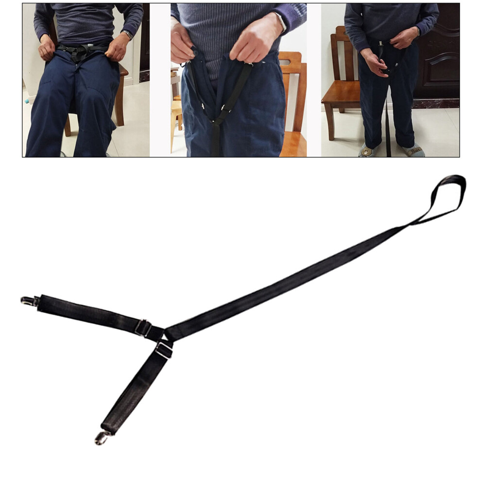 Wejoy Clip And Pull Dressing Aid Strap Help Wear Pants For Elderly Seniors Black Pants Assist Aids 99 -15Cm Help Wear Pants Strap