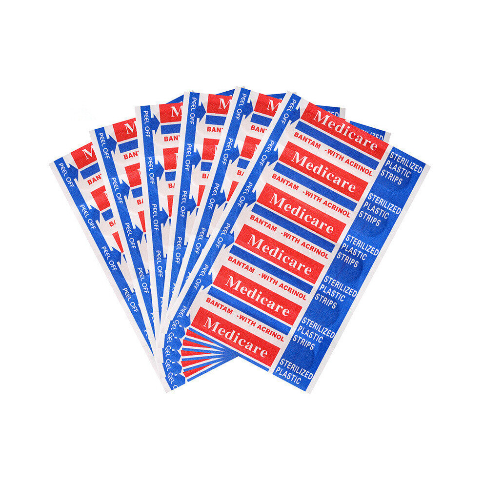 Wejoy 100Pcs/Pack Waterproof Wound Dressing Patches Tape First Aid Adhesive Bandage Non-Woven Fabrics Band Aid Sticking Plaster