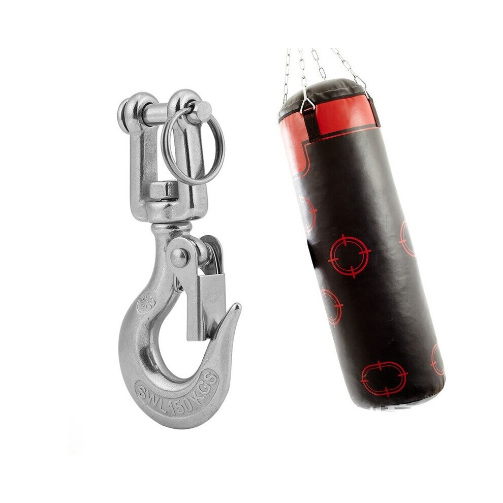 304 Stainless Steel Rotatable Claw Hoist Chain Lifting Hook Chain Cargo Hook 360 Degree Rotating Hook Sliding Hook 5063131251265