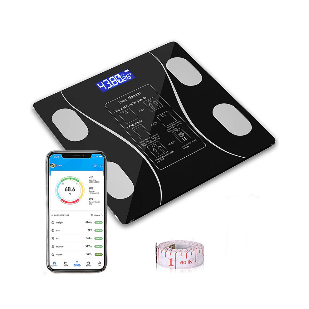 Wejoy Bluetooth Body Scale Bathroom Scales Bmi Body Weight Scale Smart Digital Electronic Scale Body Composition Analyzer