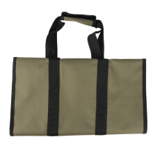 Large Firewood Carrier, Waxed Canvas Log Carrier Tote Bag, Durable Fireplace Wood Bag with Handles Security Strap