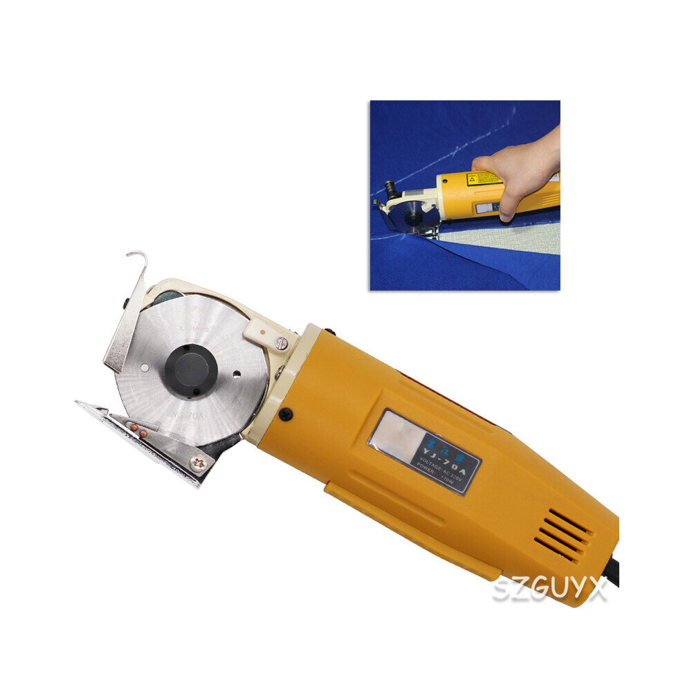 Wood Router 220V Handheld Portable 65Mm Rotary Blade Electric Round Electric Cloth Cutter Fabric Round Knife Cutting Machine New 5063131284614