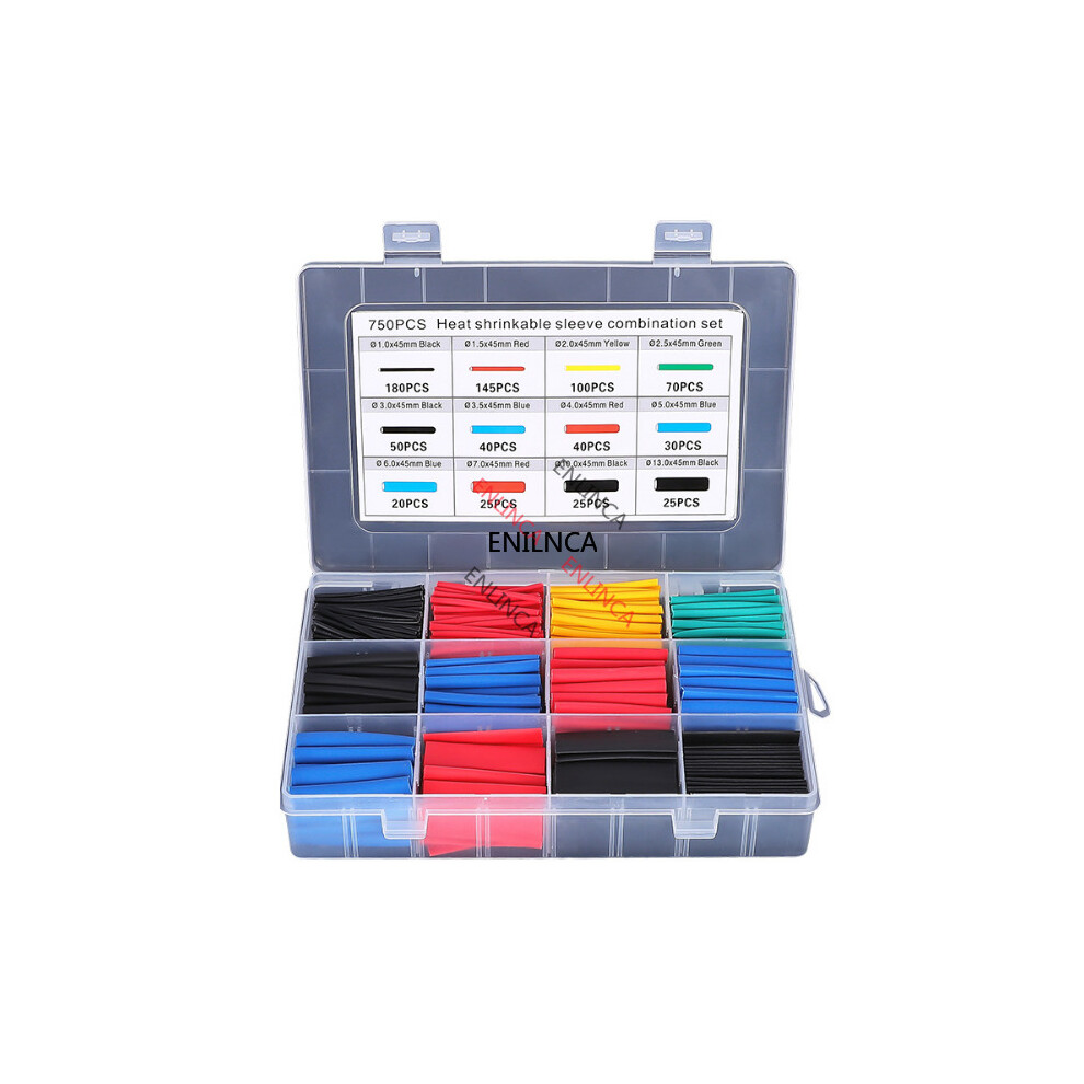 164-780Pcs/Box Set Polyolefin Heat Shrink Tube Shrinkable Wire Cable Insulated Sleeving Tubing Electronic Parts 5063131294095