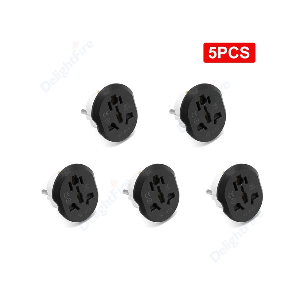Universal Eu Plug Converter Eu Adapter 2 Round Pin Socket Au Us Uk Cn To Eu Wall Socket Ac 16A 250V Travel Adapter High Quality 5063131291018