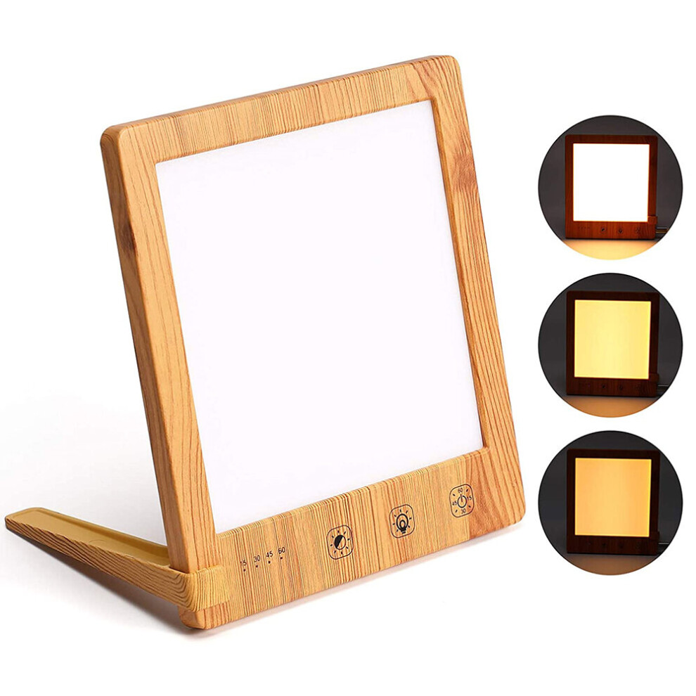 Light Therapy Lamp 10000 Lux LED Sad Lamp Seasonal Affective Disorder with Timer Touch Control Night Light for Home / Office