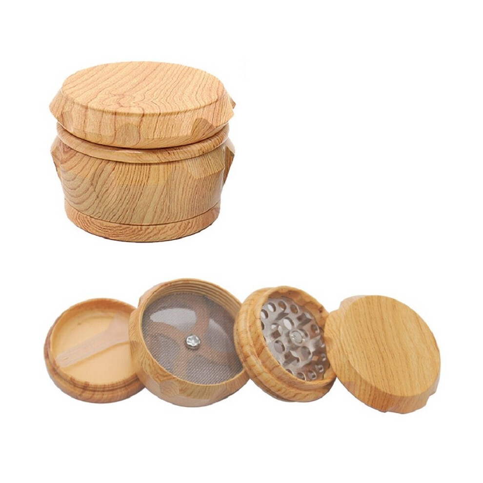 Wejoy Grain Wooden Resin Weed Grinder 4 Layers Machine Herb Grinder 40Mm Tobacco Smoke Crusher Hand Smoking Tools