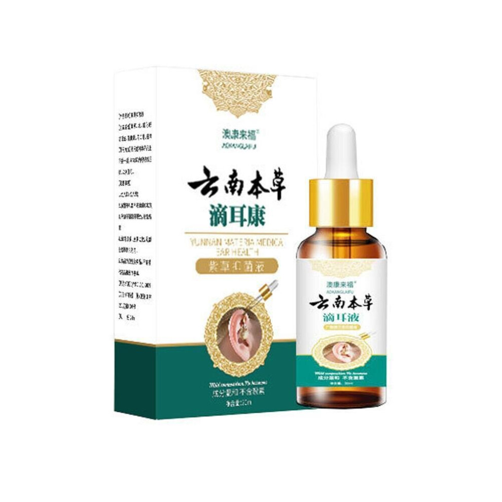Wejoy 20Ml Ear Liquid For Tinnitus Deafness Sore Chinese Herbal Medicine Acute Otitis Drops Health Caring Inner Ear Cleansing Drops