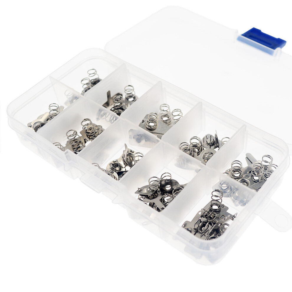 10 Types Replacement Metal Batteries Spring Contact Plate For Aa Aaa Batteries Silver 5063131254921