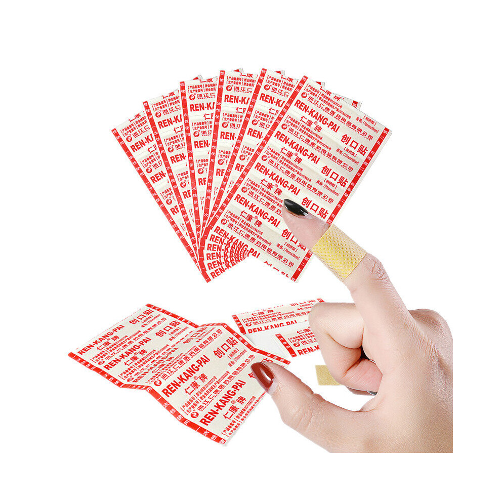 Wejoy 50Pcs/Lot Non-Woven Fabrics Band Aid Breathable First Aid Wound Patch Finger Dressing Band Adhesive Bandage Sticking Plaster