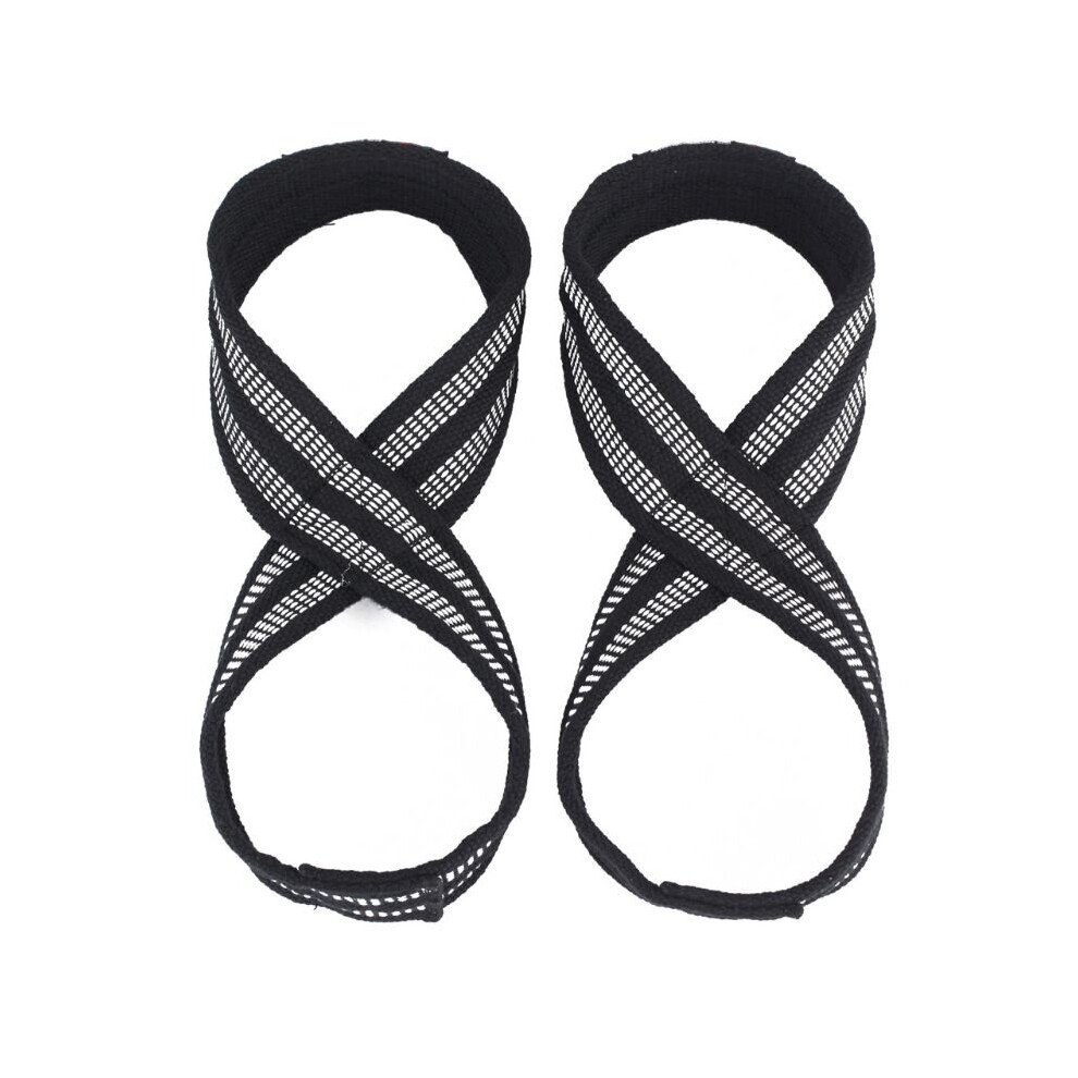Photos - Other Trainers 1pair Figure 8 Weight Lifting Strap DeadLift Wrist Strap for Gym Fitness Pull-up Horizontal Bar Powerlifting Gym Bodybuildin