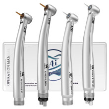 High Speed Drill Dental LED E-Generator Air Turbine Handpiece Four Water Spray Ceramic Bearing Rotor Connect 2/4/6 Hole Chair