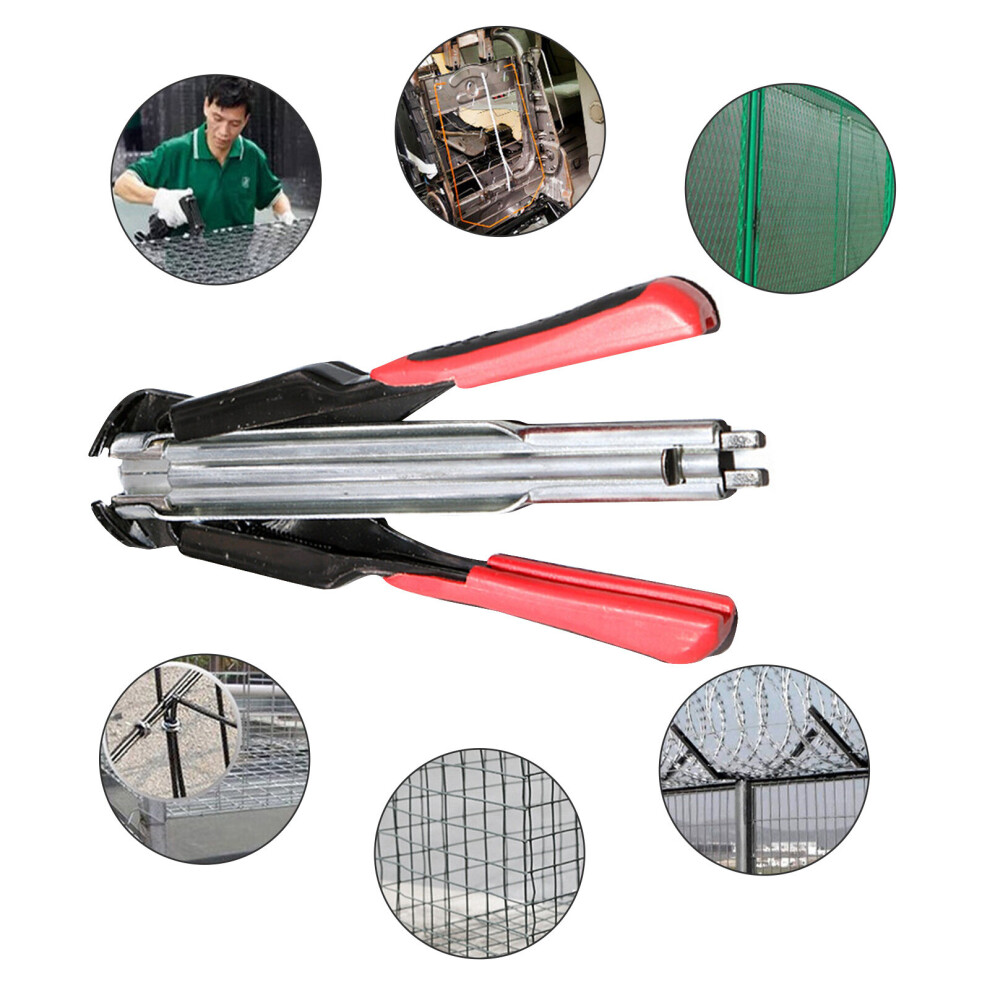 Hog Ring Plier Tool Fastening Clamp Installation Poultry Cage Plier 600/2500 Pcs Nail Chicken Mesh Cage Wire Fencing Caged Clamp 5063131243727