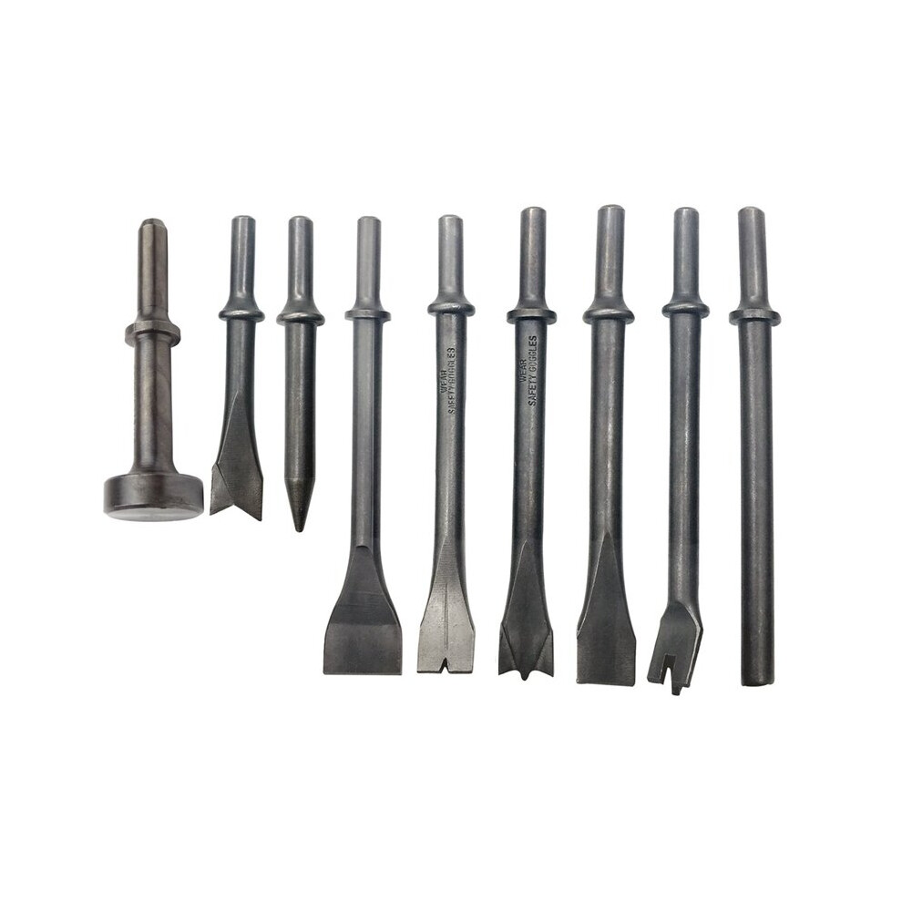 Top 40Cr Steel Pneumatic Chisel Air Hammer Sander Bit Set 5063131278378