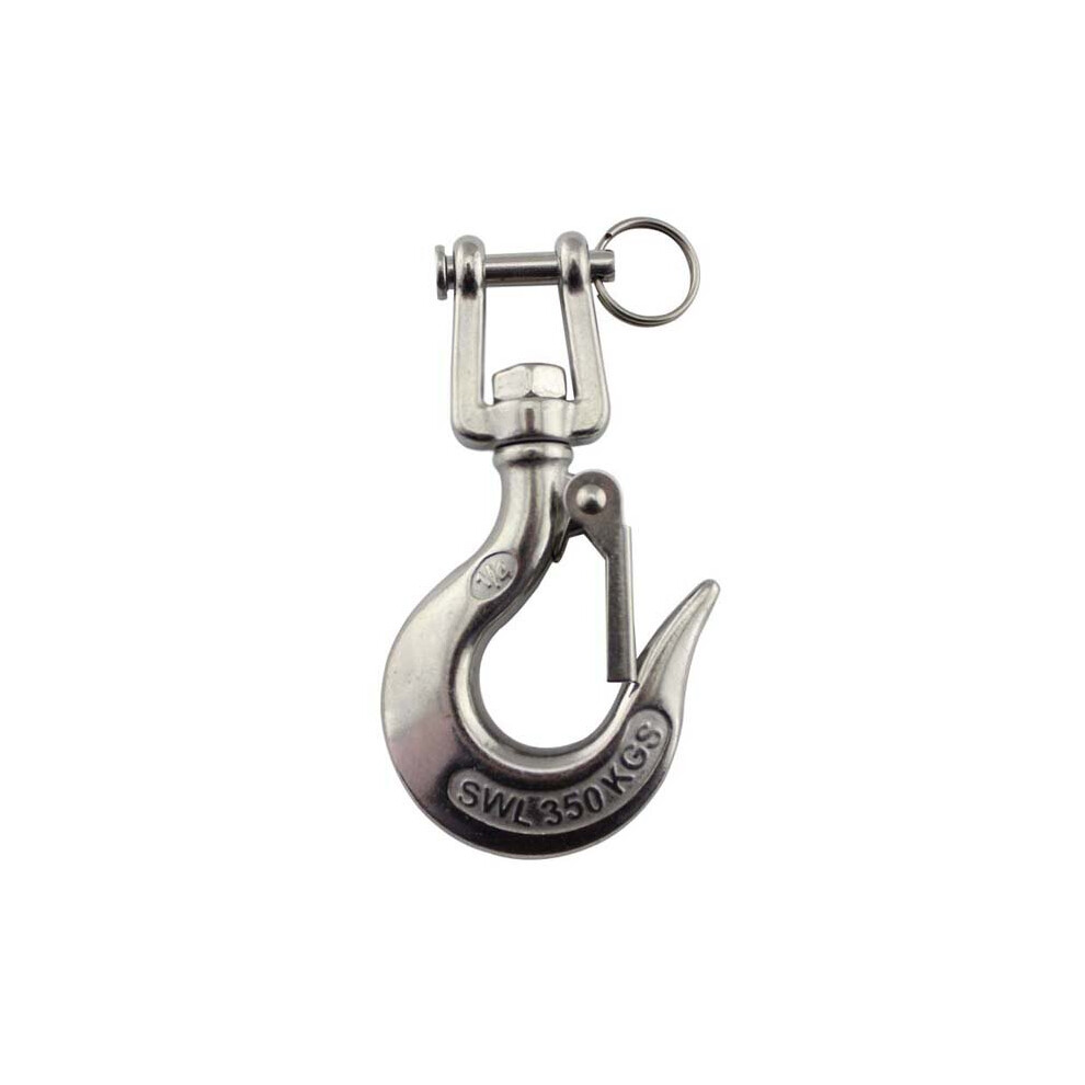 304 Stainless Steel Swivel Lifting Hook With Latch Rigging Accessory For Project Hoisting Machinery Loading 5063131251333