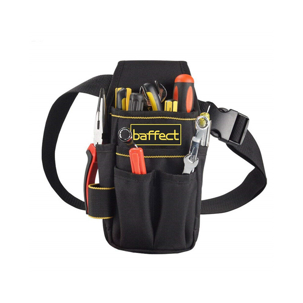 Baffect Tool Bag 600D Oxford Tool Belt For Electrician Technician Waist Pocket Pouch Small Tool Bag With Belt Screwdriver Holder 5063131247220