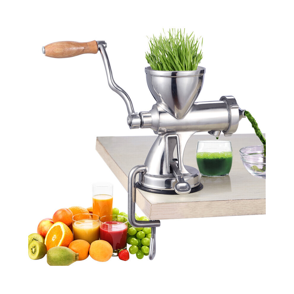 Manual Wheatgrass Juicer Extractor Stainless Steel Auger Slow Squeezer Fruit Wheat Grass Vegetable Orange Juice Press Machine-image-OPC-PBNKKWT-NEW