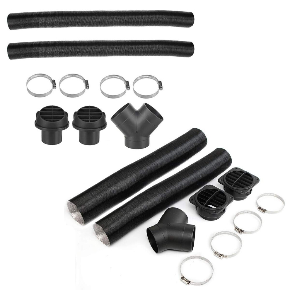 42Mm/60Mm/75Mm Car Heater Pipe Duct Warm Air Outlet Vent Hose Clips Set For Webasto Eberspacher Propex Diesel Parking Heaters 5063131258448