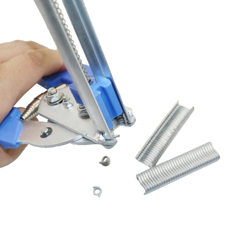 Fastening Clamp Installation Poultry Cage Plier & 600 Nails Chichen Rabbit Fox Bird Dog Cage Clamp Installation Kit 5063131243826