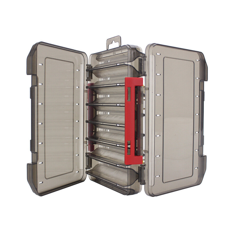 Double Sided Fishing Tackle Box 12 14 Compartments Bait Lure Hook Storage Box Fishing Accessories Plastic Storage Case-image-OPC-PBNKMGT-NEW