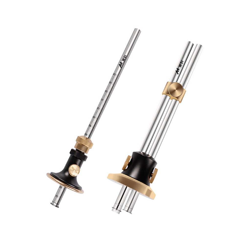 1Set High Precision Scriber Ruler Mortise Marking Gauge Fine-Tuning Automatic Alloy Line Scribing Depth Measurement Tool 5063131278460