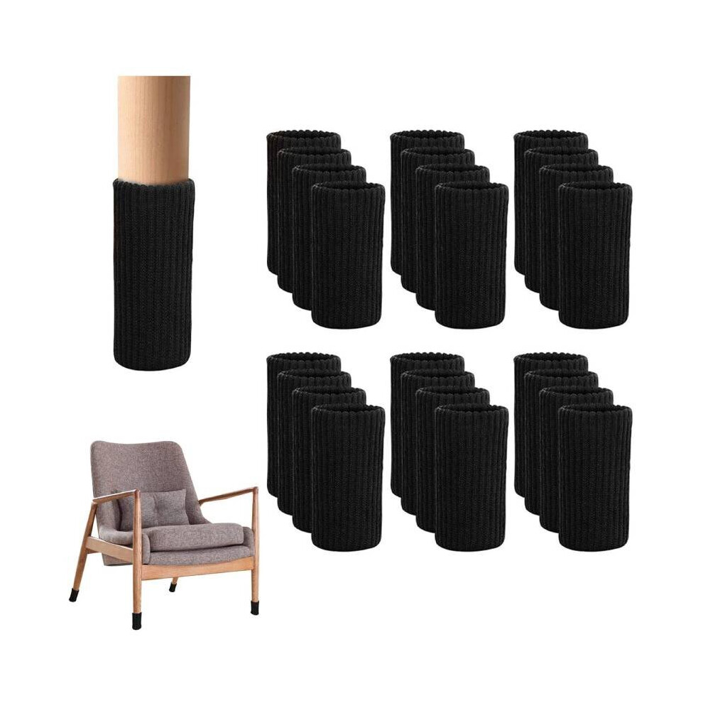 24Pcs Furniture Leg Sock High Elastic Thick Chair Leg Socks Avoid Scratches Table Feet Covers Reduce Noise Knitted Chair Socks 5063131216165