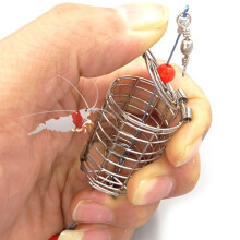 Stainless Steel Dry Spinach Feeding Cage Fish Tank Aquarium Shrimp Bait Feeder