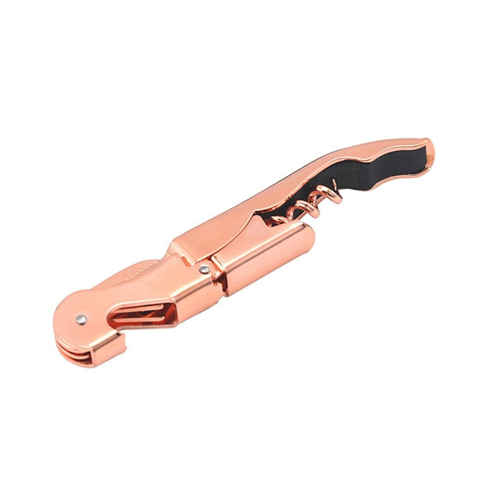 Rose Gold Corkscrew Wine Beer Bottle Opener Utensils Kitchen Gadgets Multifunction Stainless Steel Wine Accessories